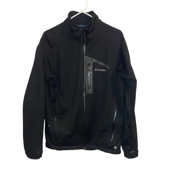 Columbia Omni Shield Jacket Women's Medium Black Wind Block Interchange‎ Coat - Picture 1 of 5